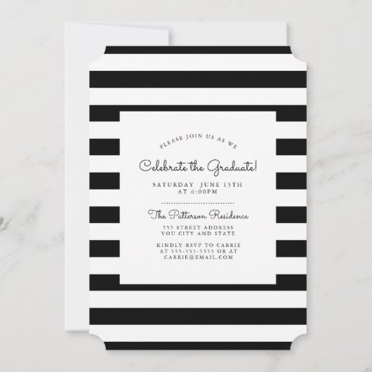 Invitation à la fête noire et blanche (Dos)