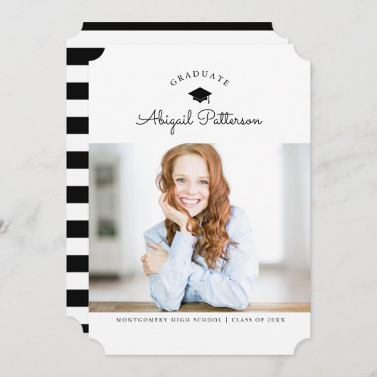 Invitation à la fête noire et blanche (Devant / Derrière)