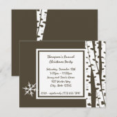 Invitation à la fête ou à l'oiseau d'hiver (Devant / Derrière)