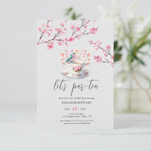 Invitation à la fête "Par-Tea" (Debout devant)