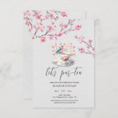 Invitation à la fête "Par-Tea" (Devant / Derrière)
