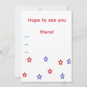 Invitation à la fête patriotique (Dos)