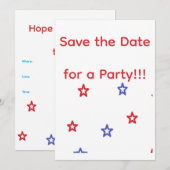 Invitation à la fête patriotique (Devant / Derrière)