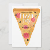 Invitation à la fête Pizza (Devant)