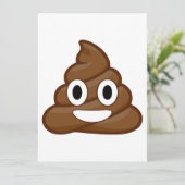 invitation à la fête poop emoji (Debout devant)