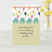 Invitation à la fête pour 4 ans Femme (Fleur jaune)