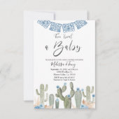 Invitation à la fête pour bébé garçon Cactus Taco (Devant)