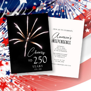Invitation À la fête pour les 250 Ans Semiseculaire 4 juillet