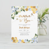 Invitation à la fête prénatale de Bébé de Maman (Debout devant)