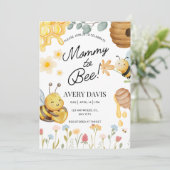Invitation à la fête prénatale de Bébé Maman (Debout devant)