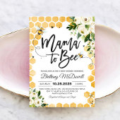 Invitation à la fête prénatale de Maman Bébé Abeil