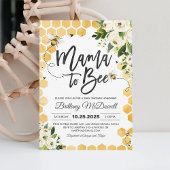 Invitation à la fête prénatale de Maman Bébé Abeil