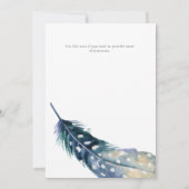 Invitation à la fête prénatale pour bébé garçon à  (Dos)