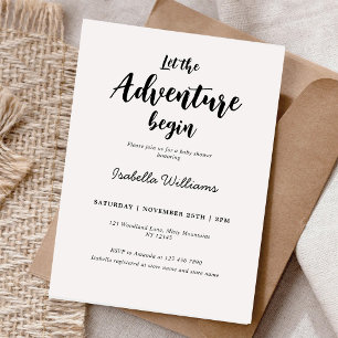 Invitation à la fête prénatale pour bébé garçon av