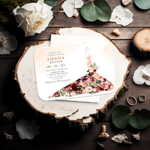 Invitation à la fête prénuptiale d'automne