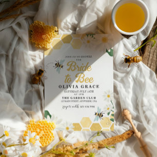 Invitation à la fête prénuptiale de Daisy Bride to
