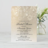 Invitation à la fête prénuptiale flocon de neige d (Debout devant)
