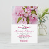 INVITATION À LA FÊTE PRINTANIÈRE ROSE (Debout devant)