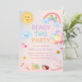 Invitation à la fête Ready TWO (Debout devant)