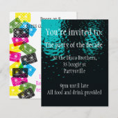 Invitation à la fête recto verso à n'importe quell (Devant / Derrière)