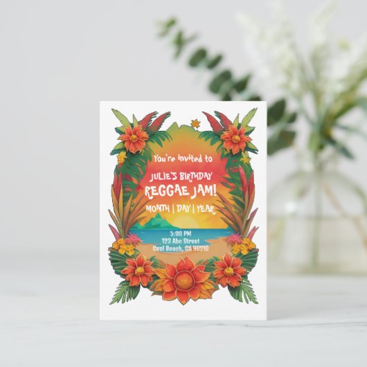 Invitation à la fête Reggae (Debout devant)