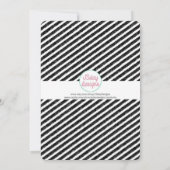 Invitation à la fête rose de la crème glacée de la (Dos)