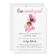 Invitation à la fête rose pour la première année d