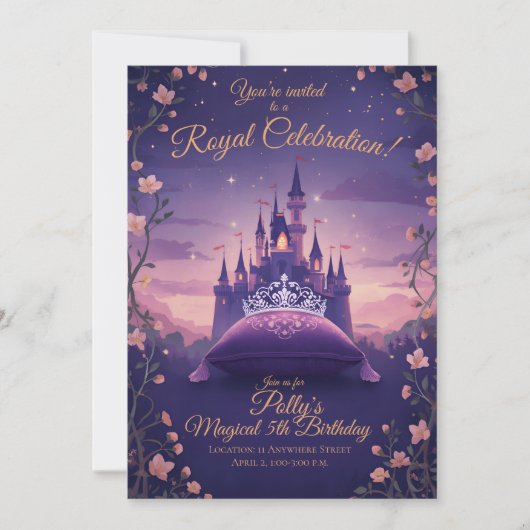 Invitation à la Fête Royale de la Princesse (Devant)
