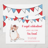 Invitation à la fête royale des corgis (Devant / Derrière)