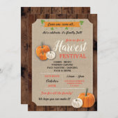 Invitation à la Fête Rustique de la Moisson des Ci (Devant / Derrière)