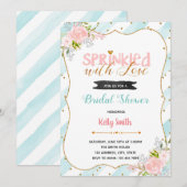 Invitation à la fête saupoudrée d'amour (Devant / Derrière)