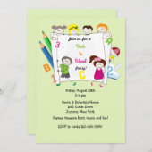 Invitation à la fête scolaire (Devant / Derrière)