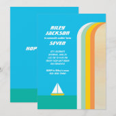 Invitation à la fête Smooth Sailin (Devant / Derrière)