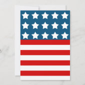 Invitation à la fête Stars and Stripes (Dos)