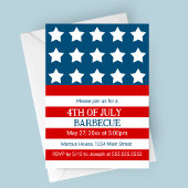Invitation à la fête Stars and Stripes