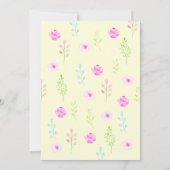 Invitation à la fête Sunshine, notre petit Sunshin (Dos)