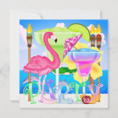 Invitation à la fête sur la plage paradisiaque / L (Devant)