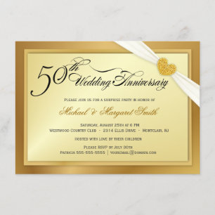 Invitation à la fête surprise pour les 50 ans de m
