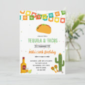 Invitation à la fête tequila et tacos (Debout devant)