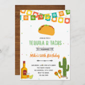 Invitation à la fête tequila et tacos (Devant / Derrière)
