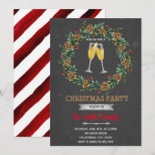 Invitation à la fête thème sip see de Noël (Devant / Derrière)