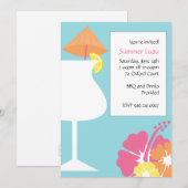 Invitation à la fête tropicale (Devant / Derrière)