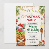 Invitation à la fête tropicale de Noël (Devant / Derrière)