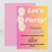 Invitation à la fête Tween (Devant / Derrière)