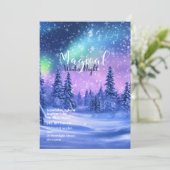 Invitation à la fête Winterful – Design élégant de (Debout devant)