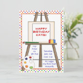 Invitation à la feuille d'art (Debout devant)