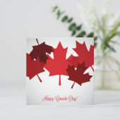 Invitation à la feuille d'érable de la fête du Can (Debout devant)