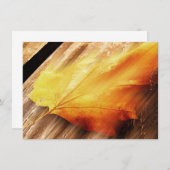 Invitation à la feuille tombante (Devant / Derrière)