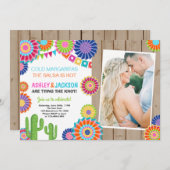 Invitation à la Fiesta Engagement Party (Devant / Derrière)