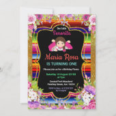 Invitation à la Fiesta Floral de la Girl Mexican (Devant)